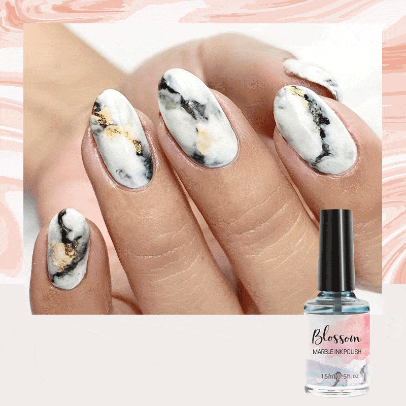 Blossom Marble Ink Polish