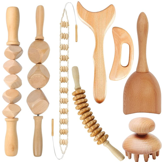 Wooden massage for pain relief
