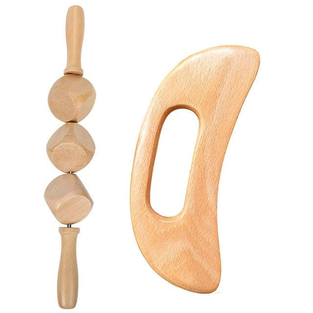 Wooden massage for pain relief