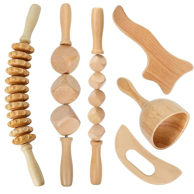 Wooden massage for pain relief