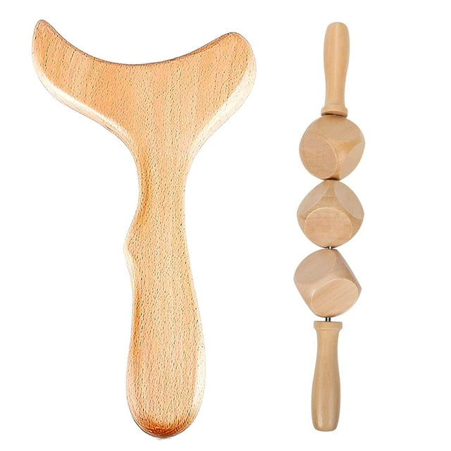 Wooden massage for pain relief
