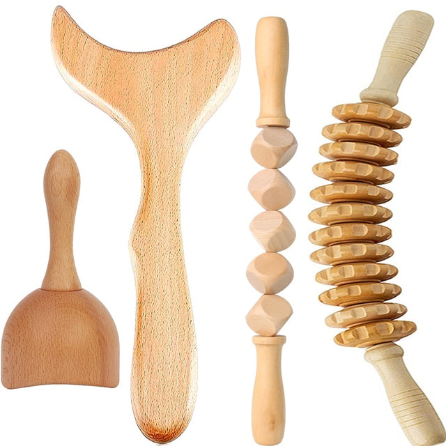 Wooden massage for pain relief