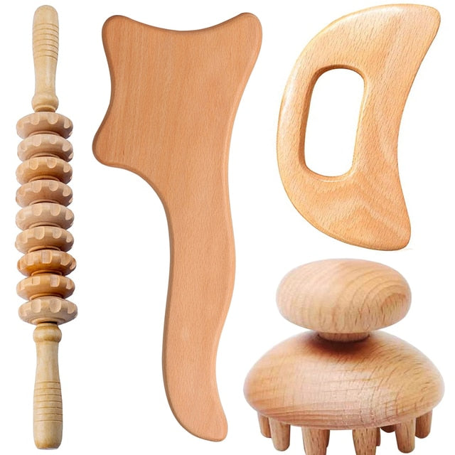Wooden massage for pain relief