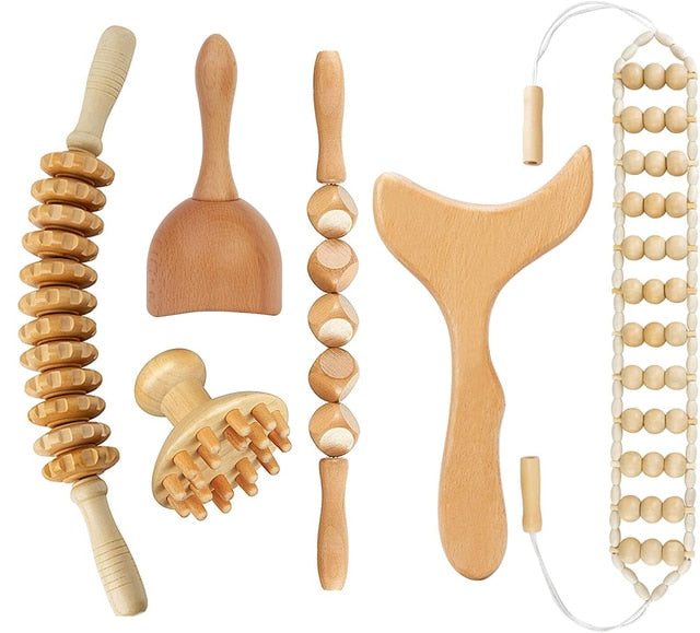 Wooden massage for pain relief