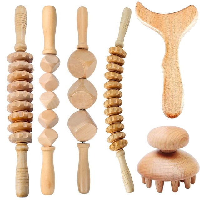 Wooden massage for pain relief