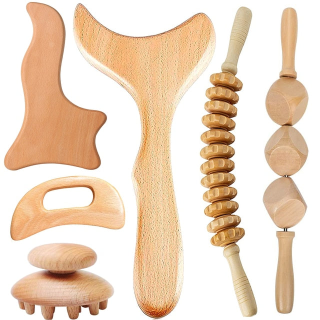 Wooden massage for pain relief