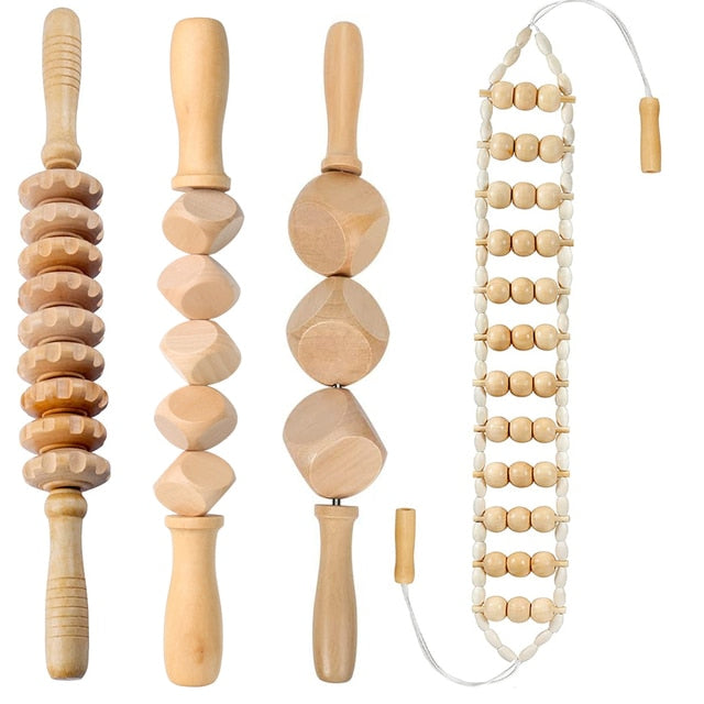 Wooden massage for pain relief
