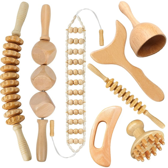 Wooden massage for pain relief