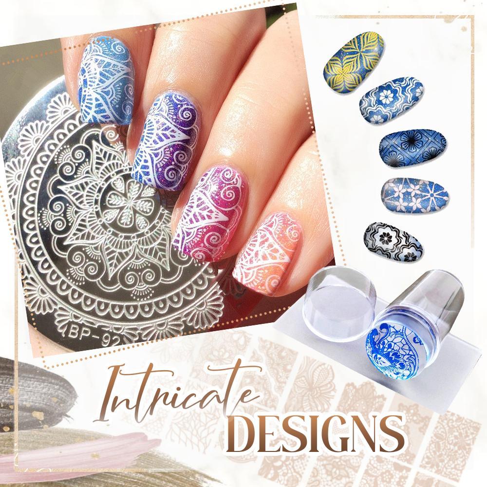 Nail Stamper Scraper Set (126 Styles)