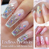 Sparkling Nail Art Glitter Butterflies Set