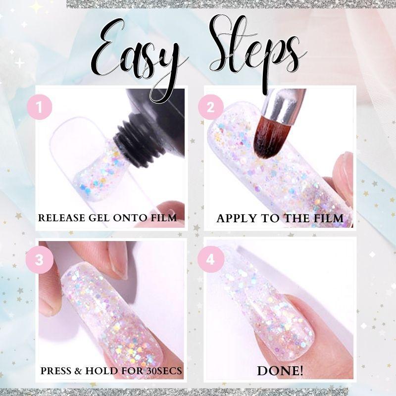 Glittery Poly Nail Gel