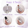 Sparkling Nail Art Glitter Butterflies Set