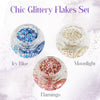 Sparkling Nail Art Glitter Butterflies Set