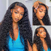 Brazilian Deep Wave Curly Hair Closure with Baby Hair