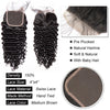 Load image into Gallery viewer, Brazilian Deep Wave Curly Hair Closure with Baby Hair&quot;? It&#39;s shorter and more concise while still conveying the essential information about the product.