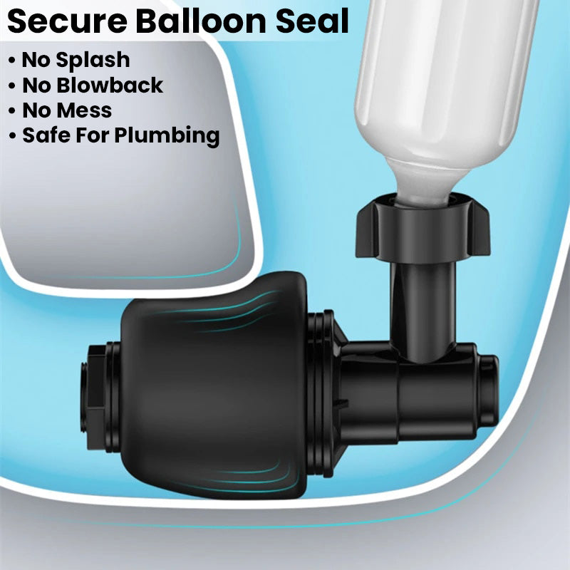 AquaForce Drain Plunger™ - Air-Powered Drain Cleaning