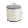 Versatile Rotating Jewelry Storage Box with Mirror