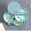 Versatile Rotating Jewelry Storage Box with Mirror