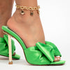 Load image into Gallery viewer, Alice Square Toe Butterfly-Knot Strap High Heel Sandals