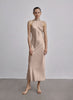 Load image into Gallery viewer, French Bow Halterneck Silk Maxi Dress