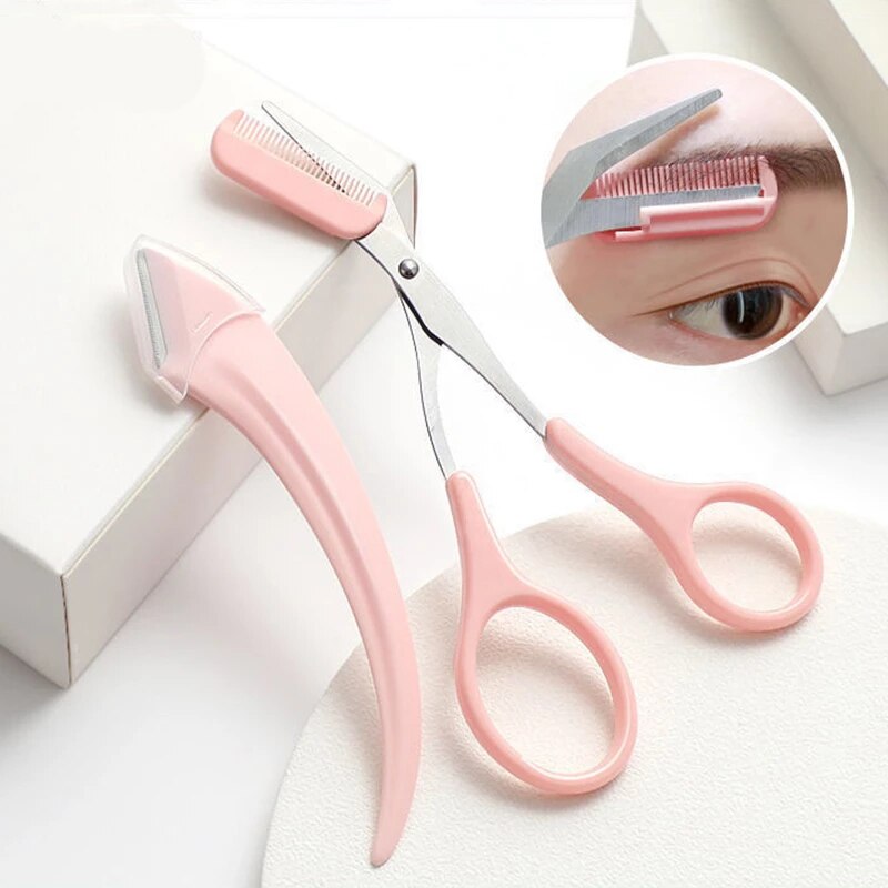💎Buy 2 ,Get 1 FREE 💎Eyebrow Trimmer Set🌙Eyebrow Scissors With Comb