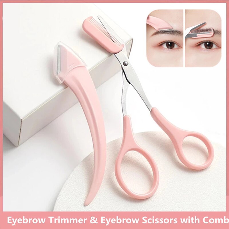 💎Buy 2 ,Get 1 FREE 💎Eyebrow Trimmer Set🌙Eyebrow Scissors With Comb
