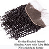 Brazilian Deep Wave Curly Hair Closure with Baby Hair