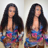 Brazilian Deep Wave Curly Hair Closure with Baby Hair