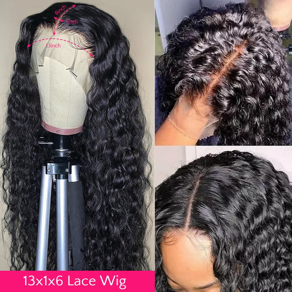 Silky Curls T-Part Lace Front Human Hair Wig
