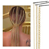 Load image into Gallery viewer, Fashion Simple Hair Chain Jewelry Clips Gold Color Hair Accessories For Women Wedding Bridal