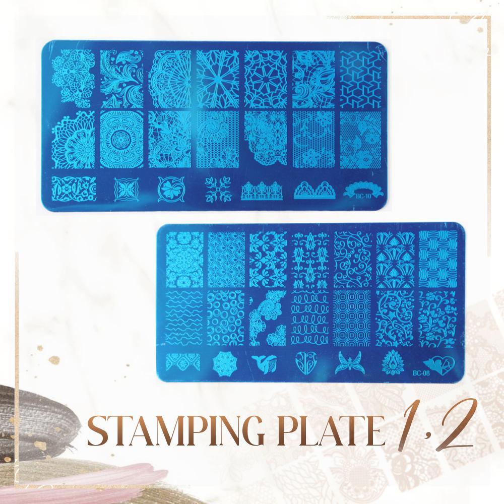 Nail Stamper Scraper Set (126 Styles)