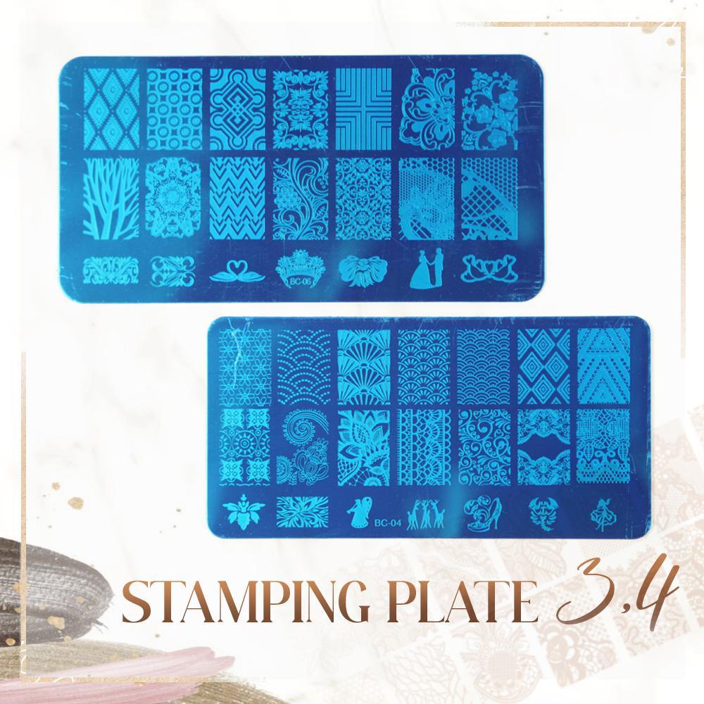 Nail Stamper Scraper Set (126 Styles)