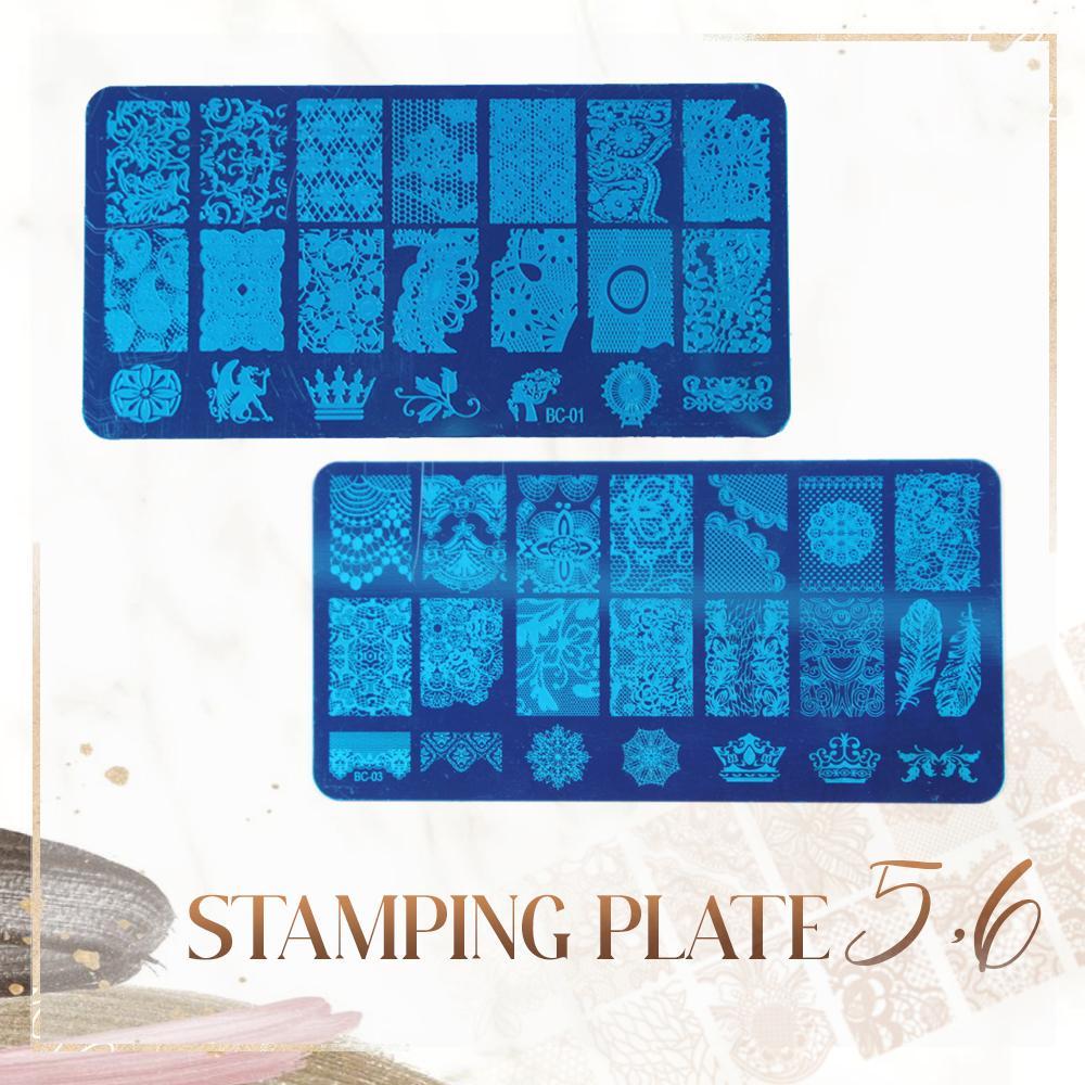 Nail Stamper Scraper Set (126 Styles)