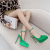 Load image into Gallery viewer, Pearl Pointed Toe Platform Pumps Buckle Strap Shoes
