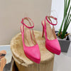 Load image into Gallery viewer, Pearl Pointed Toe Platform Pumps Buckle Strap Shoes