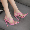 Load image into Gallery viewer, Ruth Transparent Open Toe Buckle Strap High Heel Sandals