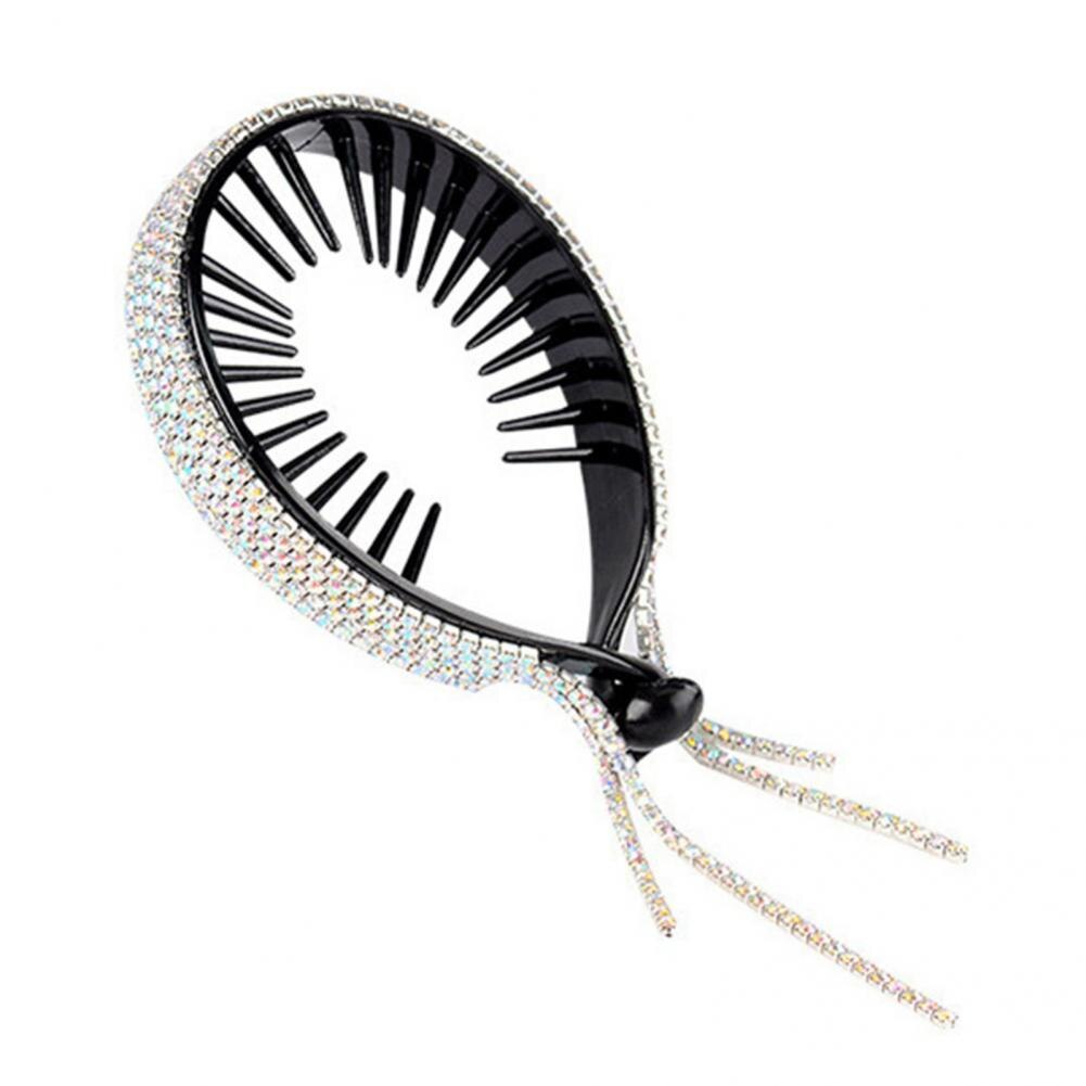 Full Rhinestone Hairpins for Women Long Tassel Crystal Hair Accessories Wedding