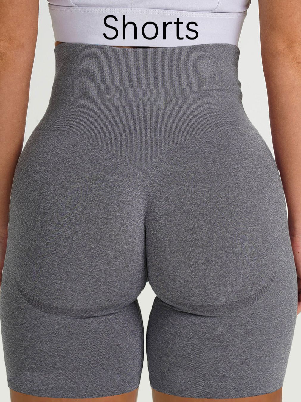 Seamless Leggings: High-Waisted Sport Shorts for Women, Fitness Tights, Trendy Gym Pants