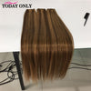 Load image into Gallery viewer, Transform Your Look with 32-inch Piano Color Ombre Hair Bundles: Highlighting and Frosted Hair Coloring for Stunning Results
