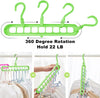 Multi-Use Plastic Hangers for Clothes Drying and Storage