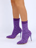 Bonnie Irregular Pointed Toe Sock Sandal