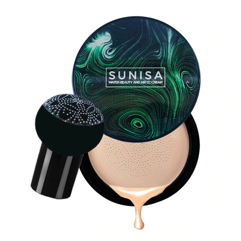 Sunisa Paddestoel Hoofd Kussen Bb Cc Crème Hydraterende Whitening Concealer Base Waterdichte Gezicht Cosmetica Ademend Foundati