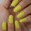 Radiant Reusable Medium Oval False Nails in Glossy Light Purple - Elevate Your Manicure Game