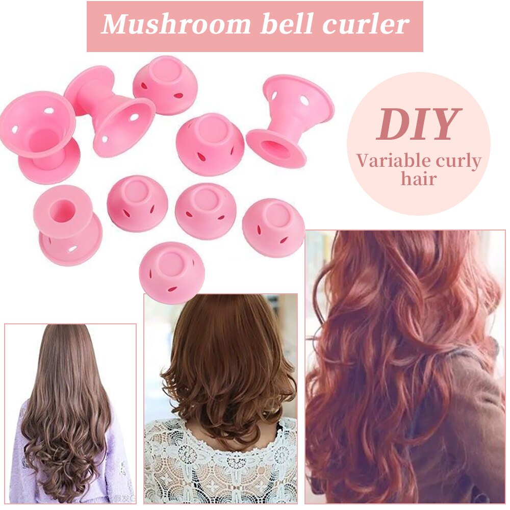 "Soft Silicone Hair Curlers: No-Heat DIY Styling Tools"