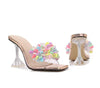 Load image into Gallery viewer, Dolly Embellished Clear High Heels Open Toe Sandal