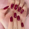 Radiant Reusable Medium Oval False Nails in Glossy Light Purple - Elevate Your Manicure Game