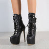 Load image into Gallery viewer, Sawyer Round Toe Buckle Strap Platform Boots