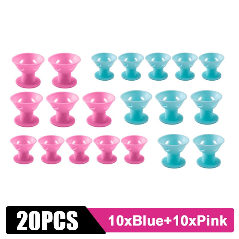 "Soft Silicone Hair Curlers: No-Heat DIY Styling Tools"