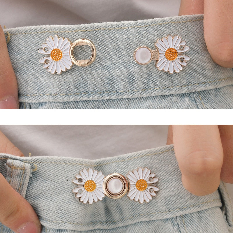 Transform Your Jeans: Reusable Metal Buttons for a Perfect Fit and Waist Reduction