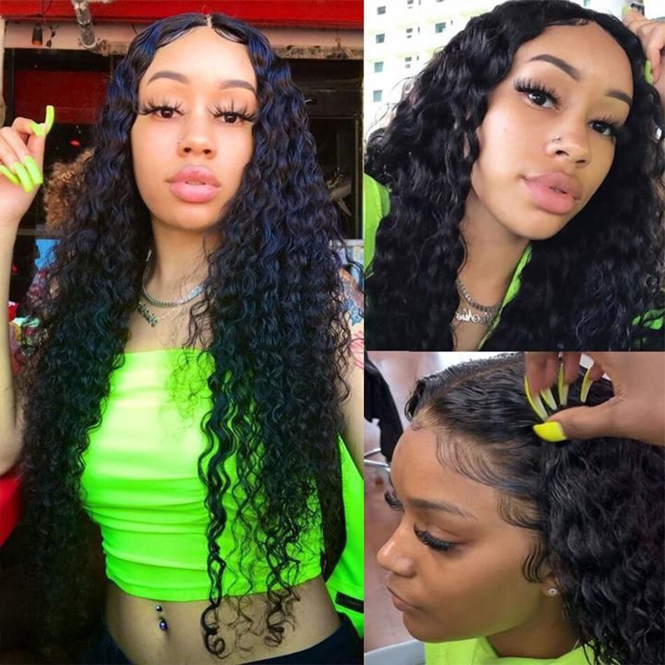 Brazilian Deep Wave Curly Hair Closure with Baby Hair"? It's shorter and more concise while still conveying the essential information about the product.